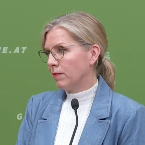 Leonore Gewessler mit Vorschau auf kommende NR-Sitzung