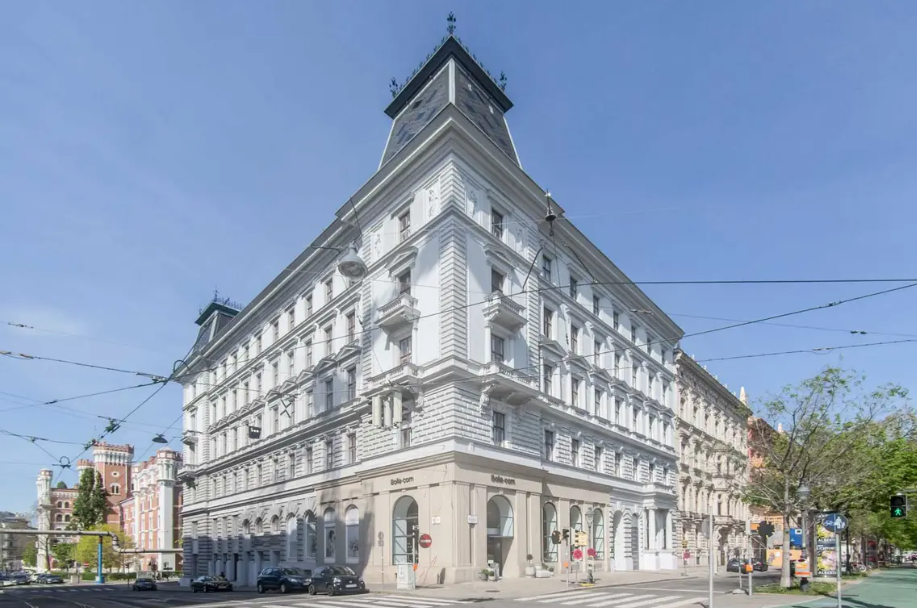 Die 1878 erbaute k. u. k. Frucht- und Mehlbörse am Schottenring