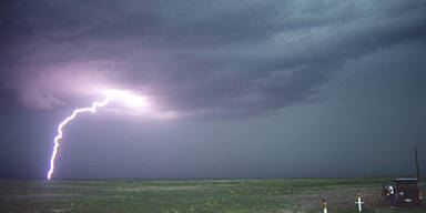 Sonne im Osten - Gewitter im Westen