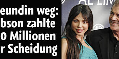 Mel Gibson ohne Freundin und Vermögen