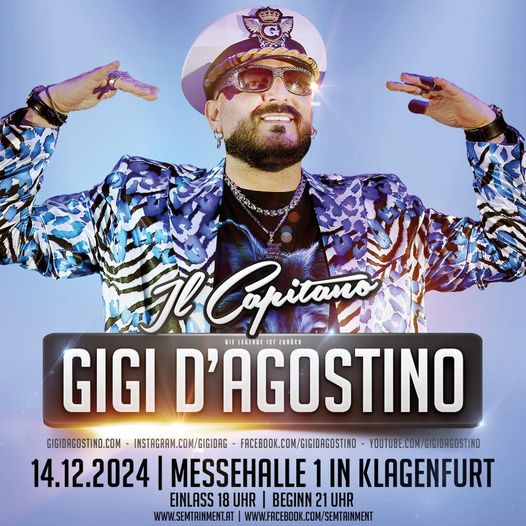 Gigi D’Agostino bringt jetzt auch Klagenfurt zum Beben