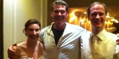 David Hasselhoff auf Hochzeit in Wien