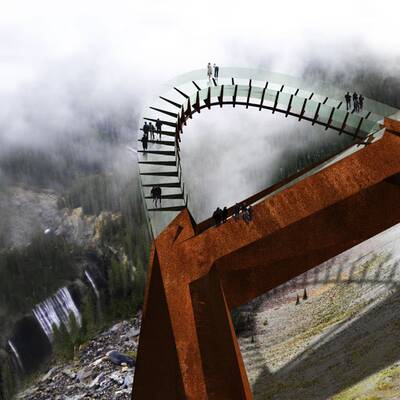 Traumhafter Ausblick in die Tiefe - aber nur für ganz Mutige!