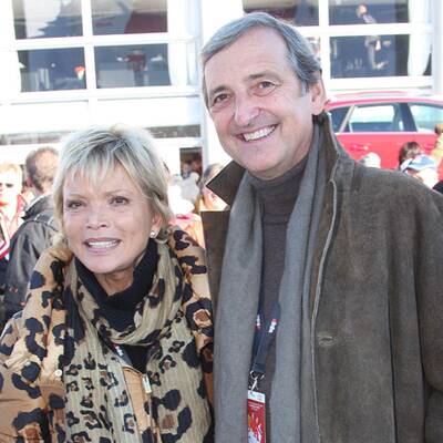 Stars bei der Abfahrt auf der Streif