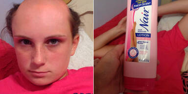 Shampoo mit Enthaarungscreme verwechselt