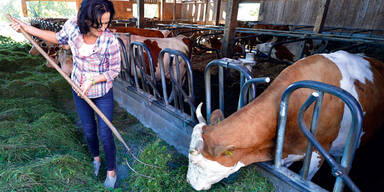 Grüne Eva als Bio-Bäuerin