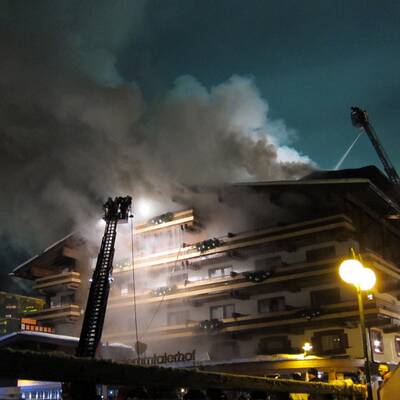 Das Feuer brach in der Sauna aus