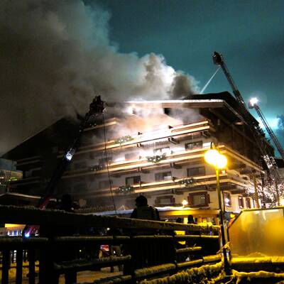 Das Feuer brach in der Sauna aus