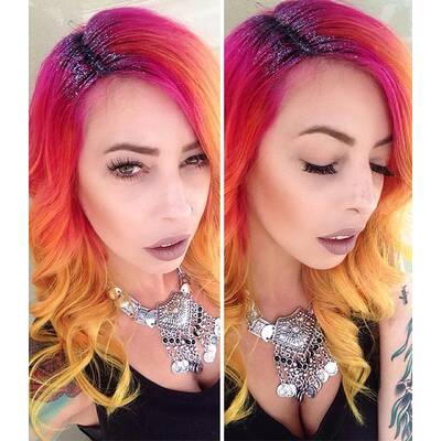 Beautytrend: Glitzerscheitel 