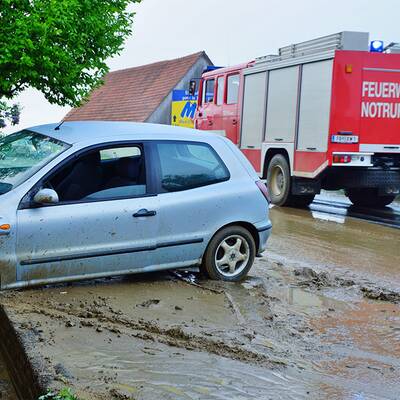 Überschwemmungen in Ost-Österreich