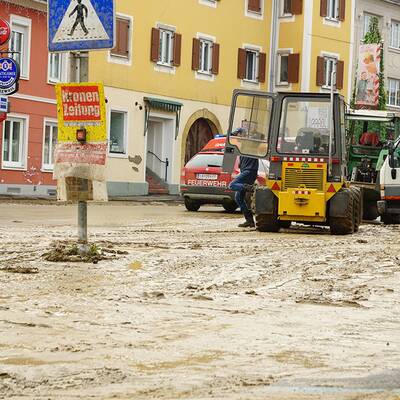 Überschwemmungen in Ost-Österreich