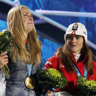 Elisabeth Görgl rast überraschend zu Bronze