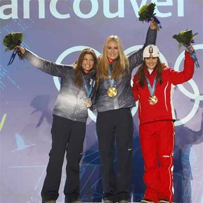 Elisabeth Görgl rast überraschend zu Bronze
