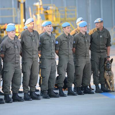 Erste Golan-Blauhelme in Wien gelandet