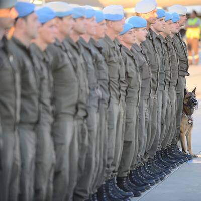 Erste Golan-Blauhelme in Wien gelandet