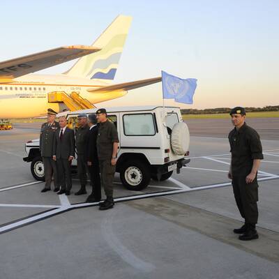 Erste Golan-Blauhelme in Wien gelandet