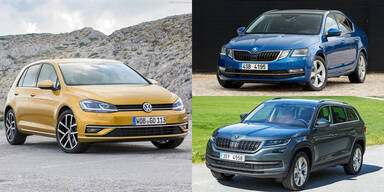 Neuer VW Golf, Skoda Octavia & Kodiaq starten