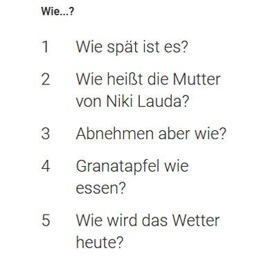 Google Suchtrends 2019