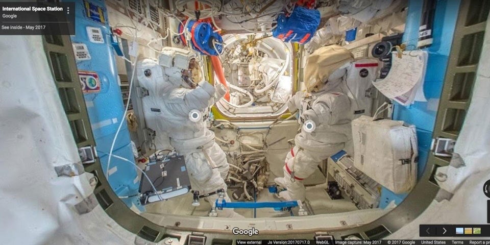 Mit Google Street View die ISS erkunden