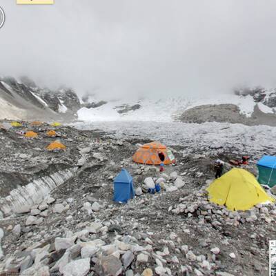 Street View in den Bergen