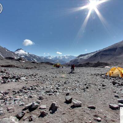 Street View in den Bergen