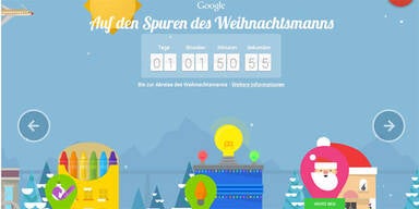Google verfolgt den Weihnachtsmann