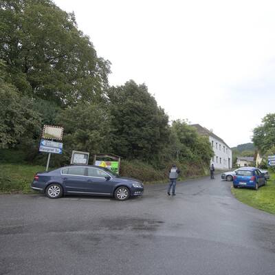 Hier hat sich der Mann verschanzt