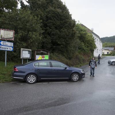 Hier hat sich der Mann verschanzt