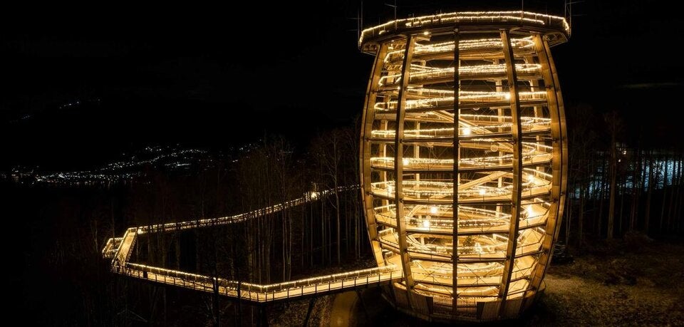 Lichterpfad am Grünberg.