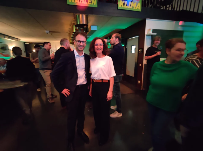 Grünen-Spitze Daniel Zadra und Eva Hammerer