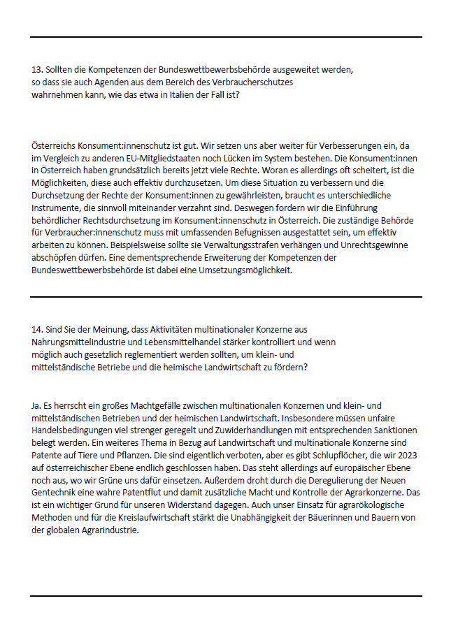 Tiere, Umwelt & Lebensmittel: Der große Parteien-Check zur Nationalratswahl 2024