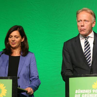 Reaktionen der Parteien auf die Hochrechnung