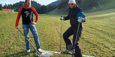 Sonne schmilzt Pisten weg
