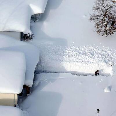 So viel Schnee liegt in Buffalo