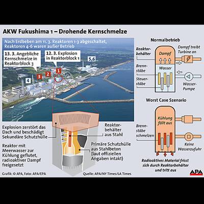 Info-Grafiken zu Atomkraftwerken