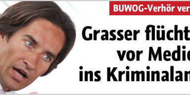 Grasser flüchtet vor Medien ins BKA