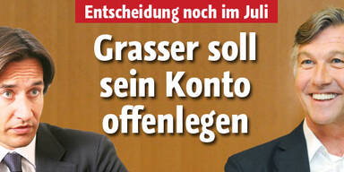 Grasser
soll sein Bankkonto offenlegen