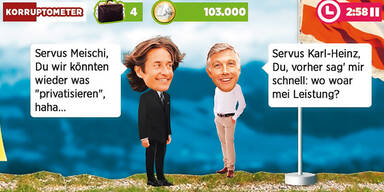 Grasser und Meischi als Online-Game