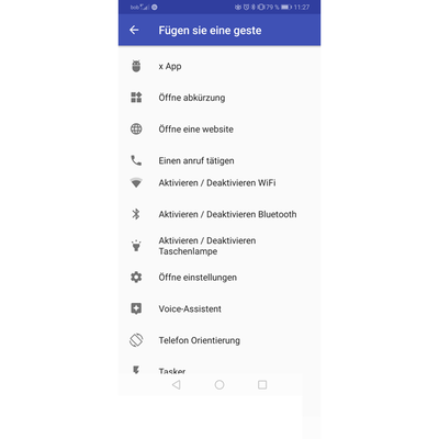 Handy schütteln, um WhatsApp zu öffnen