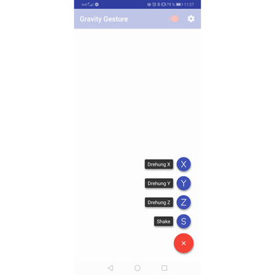 Handy schütteln, um WhatsApp zu öffnen