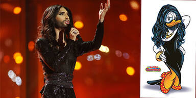 Conchita Wurst und Conchita Duck