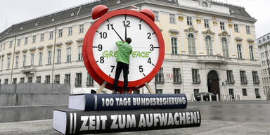 Greenpeace protestiert gegen Regierung