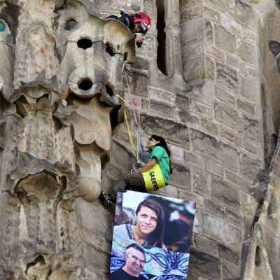 Aktivisten in Barcelona