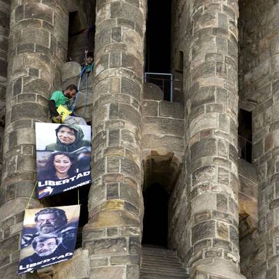 Aktivisten in Barcelona