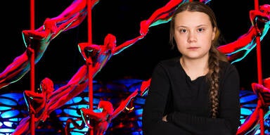 Greta Thunberg als Attraktion im Zirkus