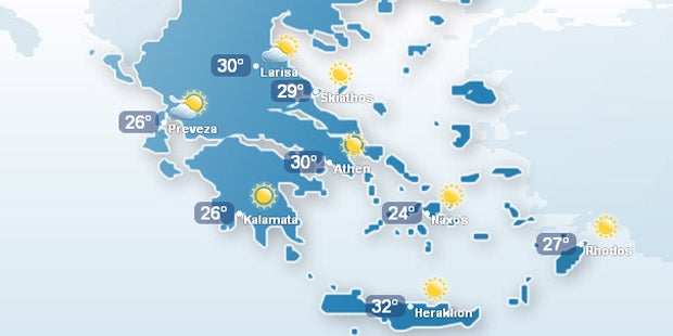 Fast 40 Grad in Griechenland