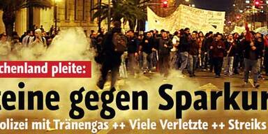 Gewaltsame Proteste in Athen