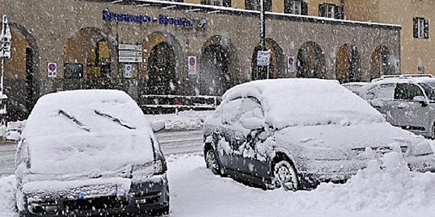 Schnee in Gries am Brenner