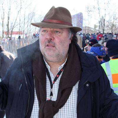 Stars bei der Abfahrt auf der Streif