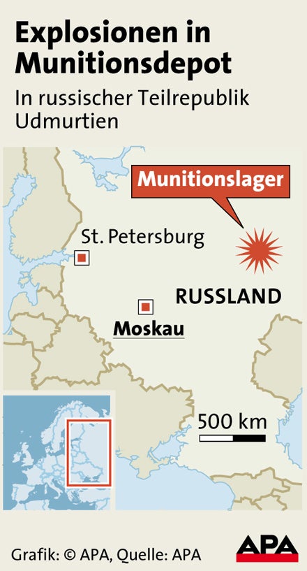 Großbrand, Brand, Russland